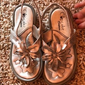 - Silver Cupcake Dress sandals 👀🤗